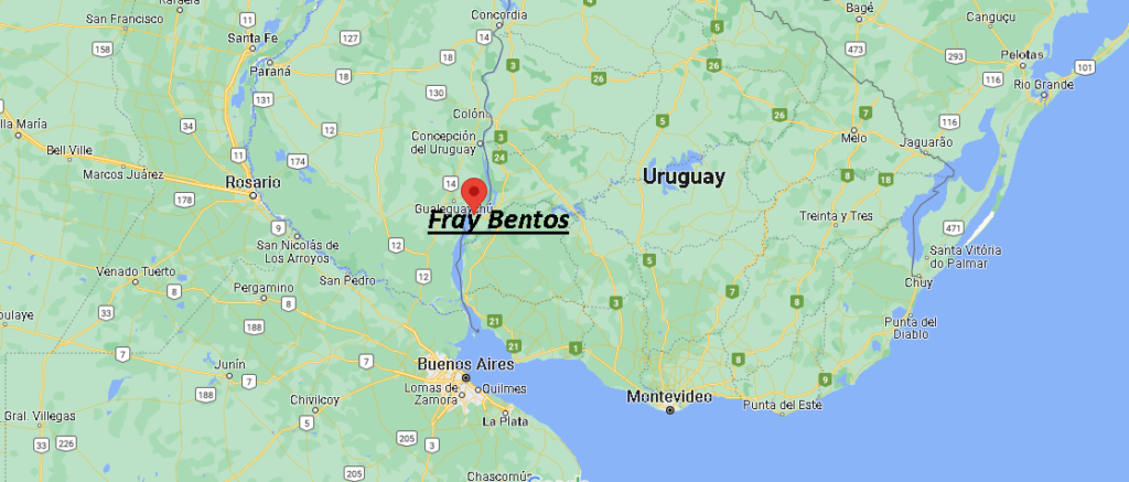 ¿Dónde está Fray Bentos Uruguay
