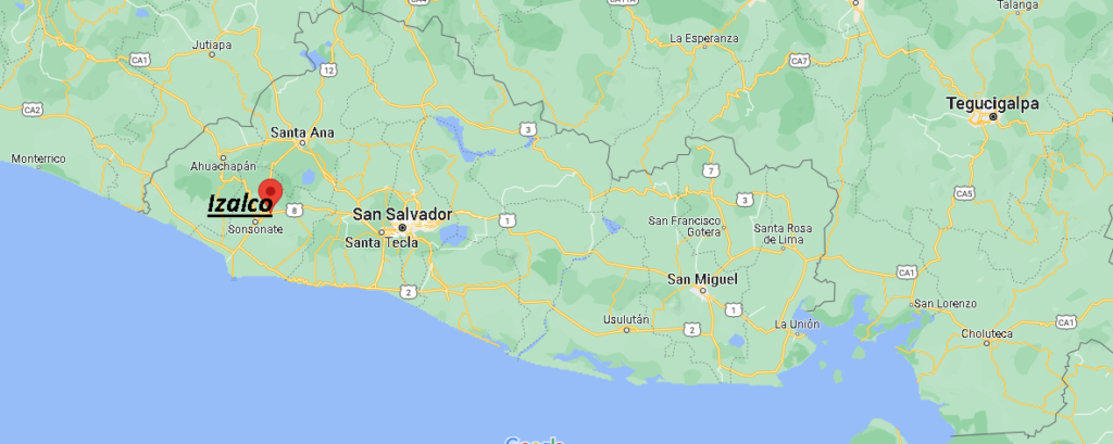 ¿Dónde está Izalco El Salvador