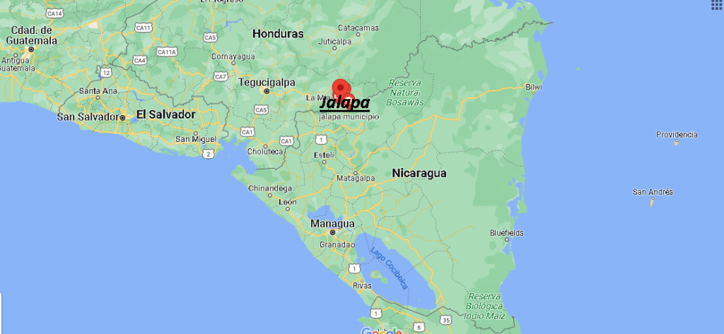 ¿Dónde está Jalapa Nicaragua