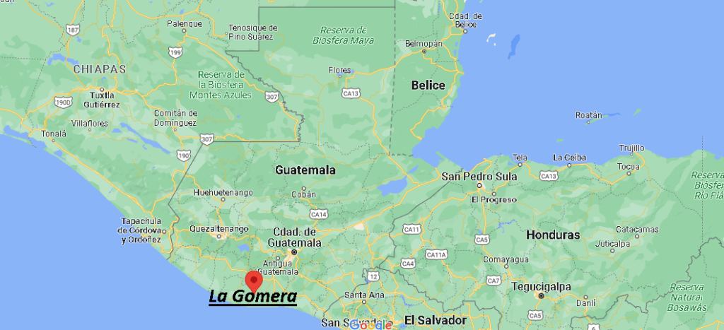 ¿Dónde está La Gomera Guatemala