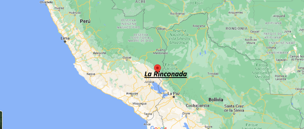 ¿Dónde está La Rinconada Peru