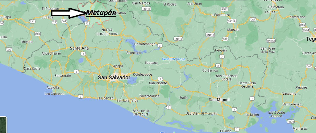 ¿Dónde está Metapán El Salvador