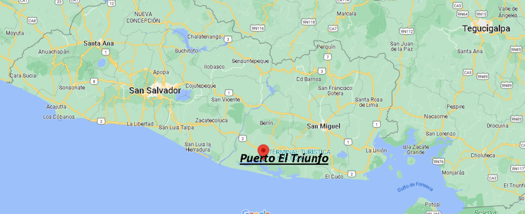 ¿Dónde está Puerto El Triunfo El Salvador