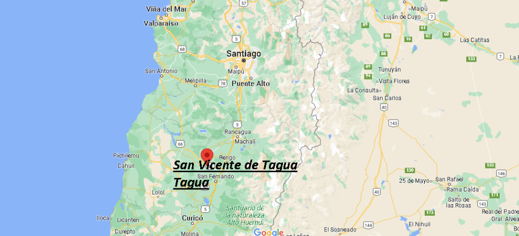 ¿Dónde está San Vicente de Tagua Tagua Chile