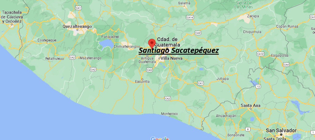 ¿Dónde está Santiago Sacatepéquez Guatemala