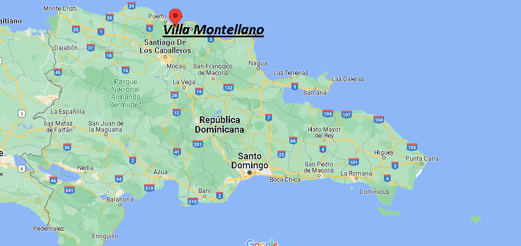 ¿Dónde está Villa Montellano Dominican Republic
