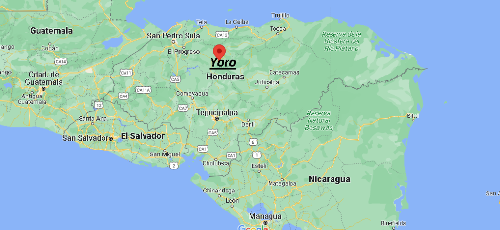 ¿Dónde está Yoro Honduras