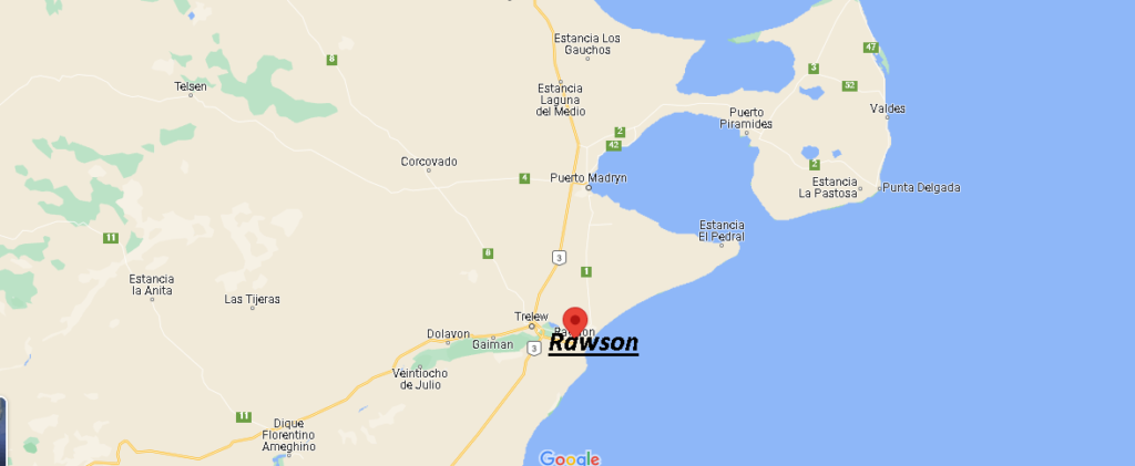 ¿Dónde está ubicada la ciudad de Rawson