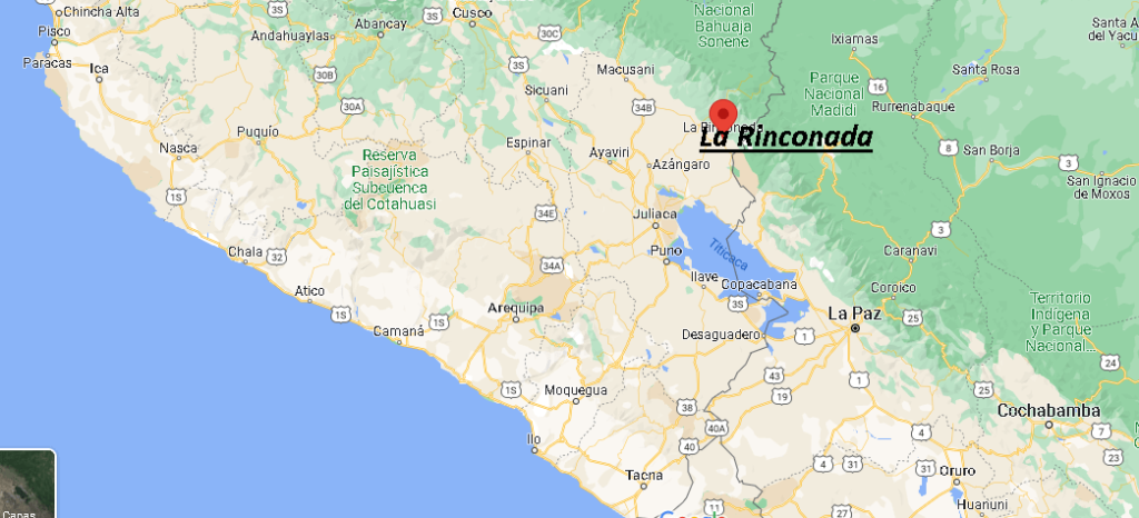 ¿Dónde queda la ciudad La Rinconada en Perú