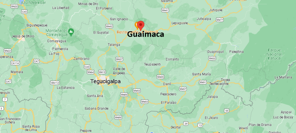 Dónde queda Guaimaca