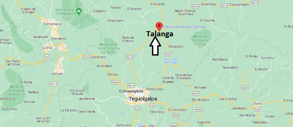 Dónde queda Talanga