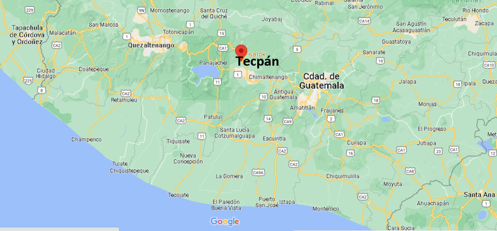 Dónde queda Tecpán Guatemala