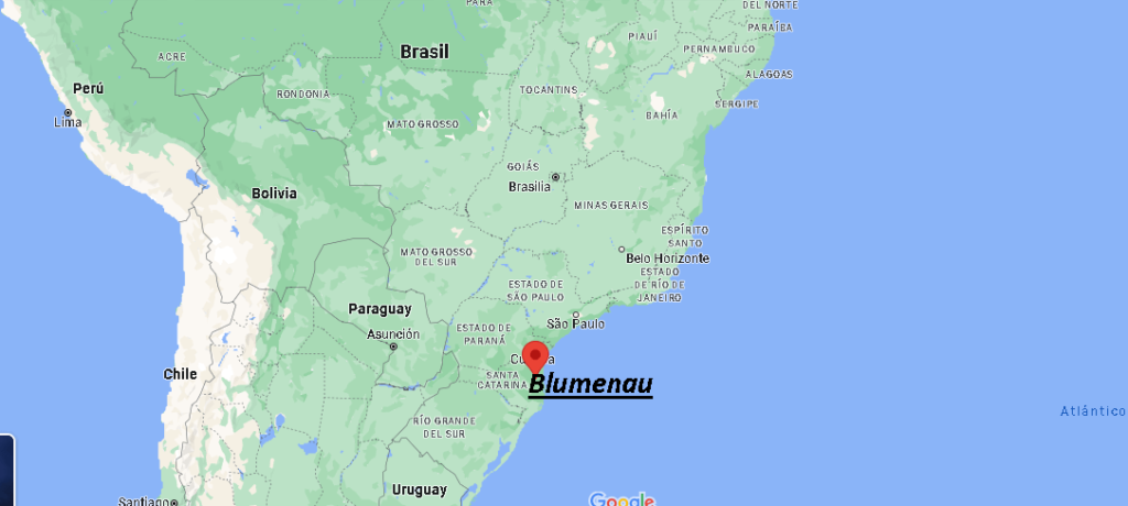 ¿Dónde está Blumenau Brasil
