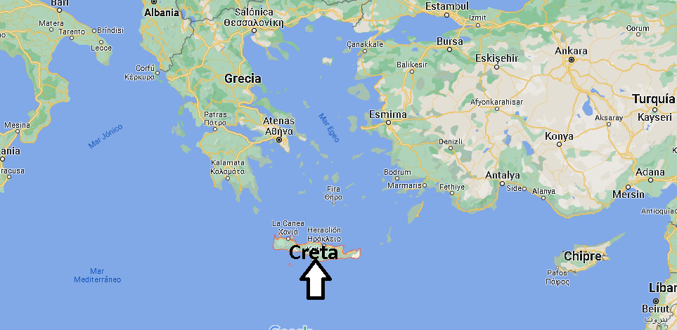 ¿Dónde está Creta