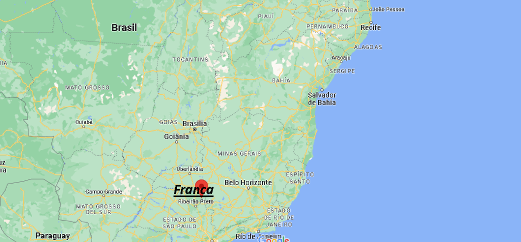 ¿Dónde está Franca Brasil