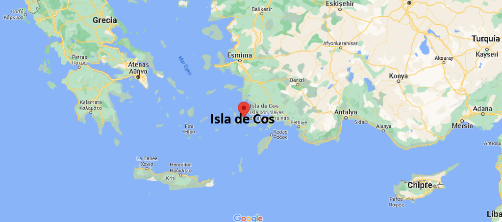 ¿Dónde está Isla de Cos Grecia