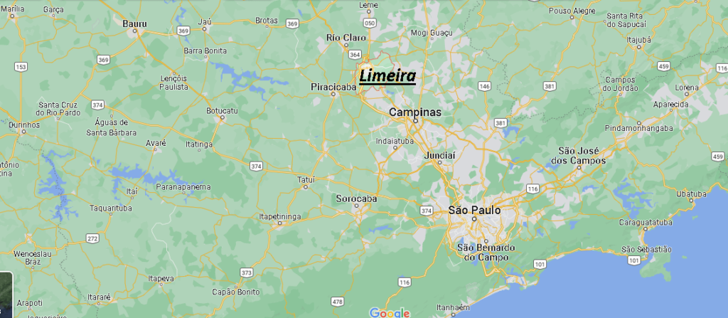 ¿Dónde está Limeira Brasil