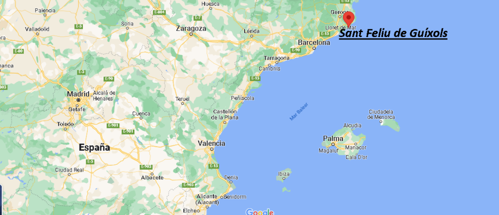 ¿Dónde está Sant Feliu de Guíxols