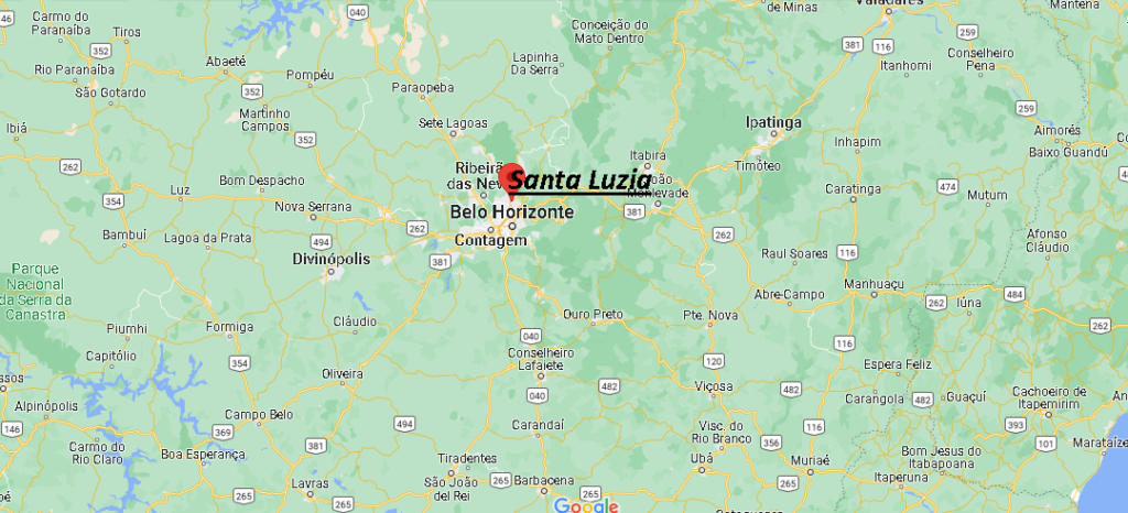 ¿Dónde está Santa Luzia Brasil