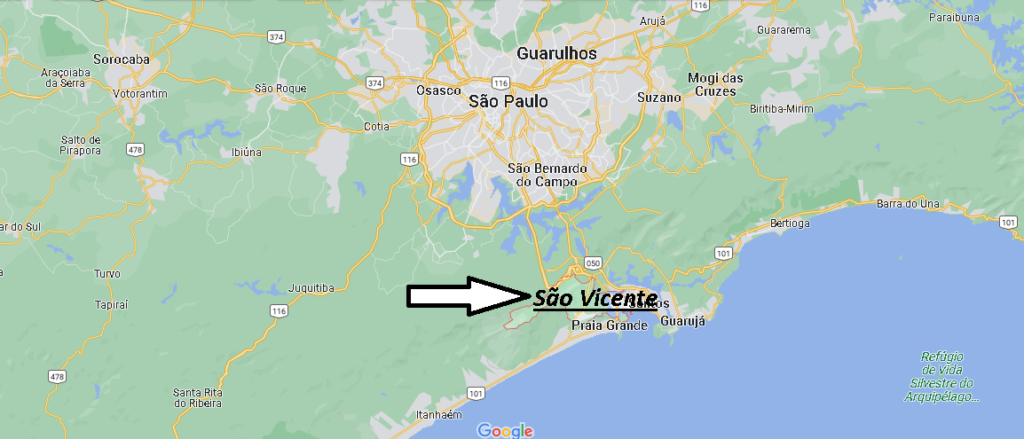 ¿Dónde está São Vicente Brasil