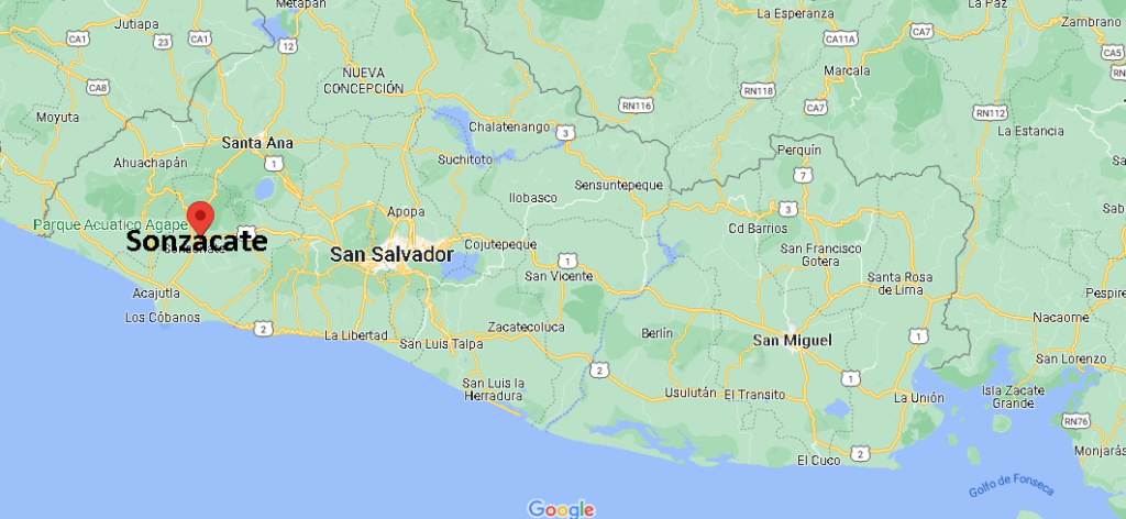 ¿Dónde está Sonzacate El Salvador
