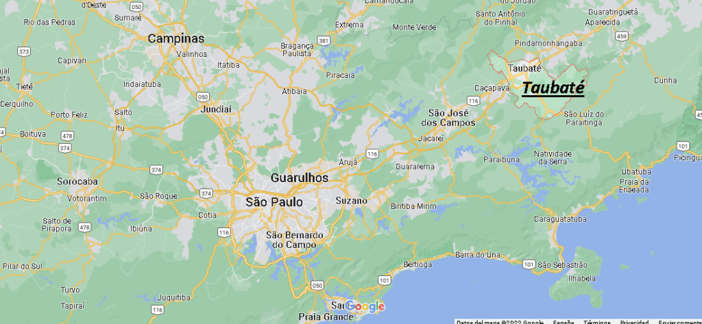 ¿Dónde está Taubaté Brasil