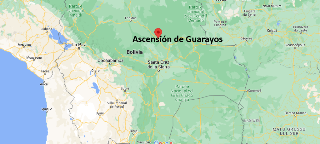 ¿Dónde está Ascensión de Guarayos