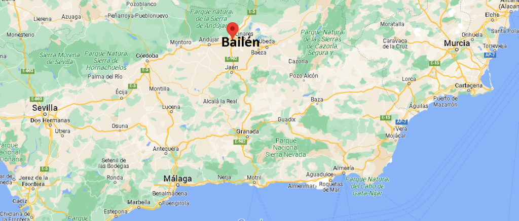 ¿Dónde está Bailén