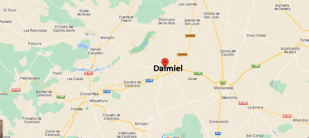 ¿Dónde está Daimiel España