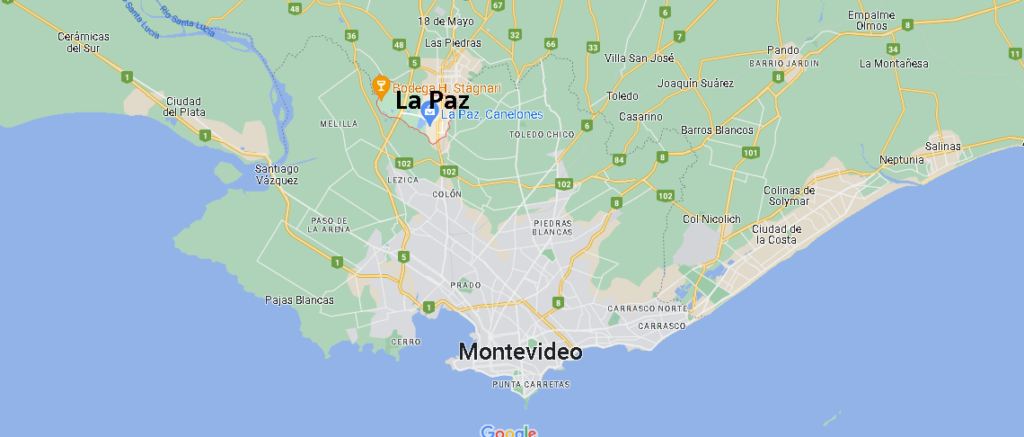 ¿Dónde está La Paz Uruguay