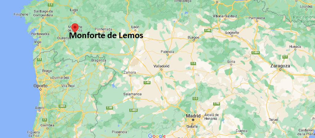 ¿Dónde está Monforte de Lemos