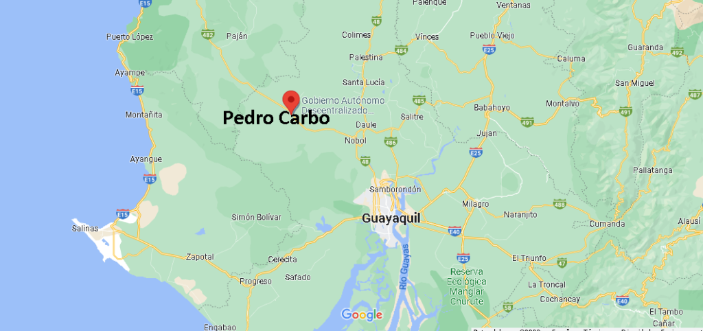 ¿Dónde está Pedro Carbo Ecuador