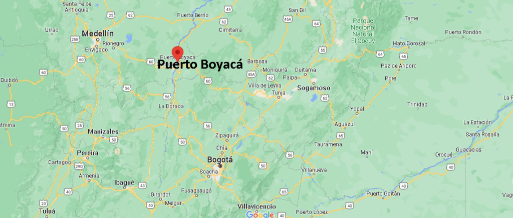 ¿Dónde está Puerto Boyacá