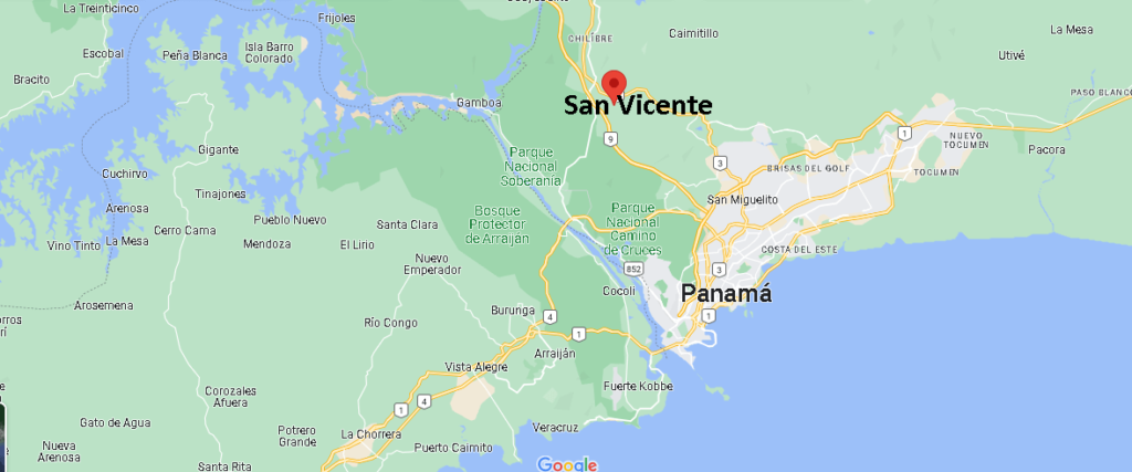 ¿Dónde está San Vicente Panama