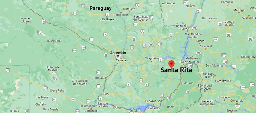 ¿Dónde está Santa Rita Paraguay