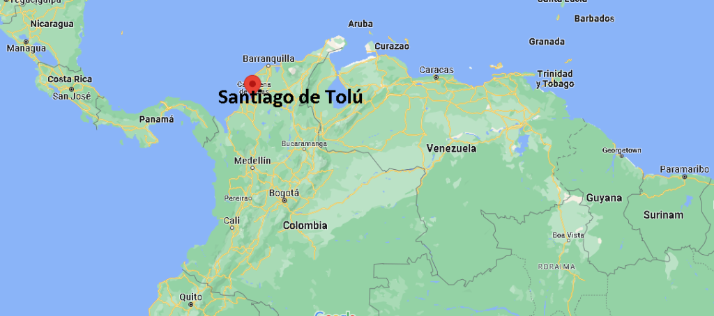 ¿Dónde está Santiago de Tolú