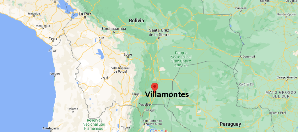 ¿Dónde está Villamontes Bolivia