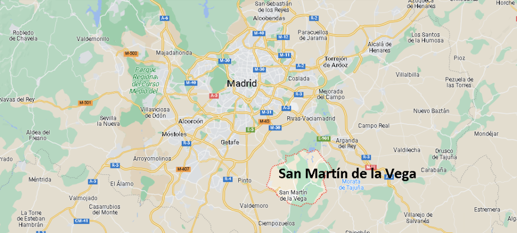 ¿Dónde está San Martín de la Vega