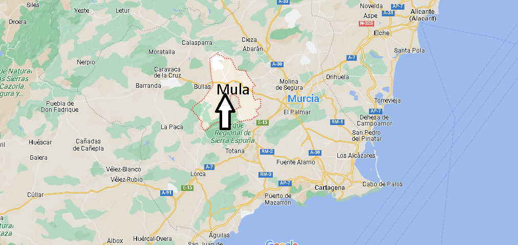 ¿Dónde se encuentra Mula