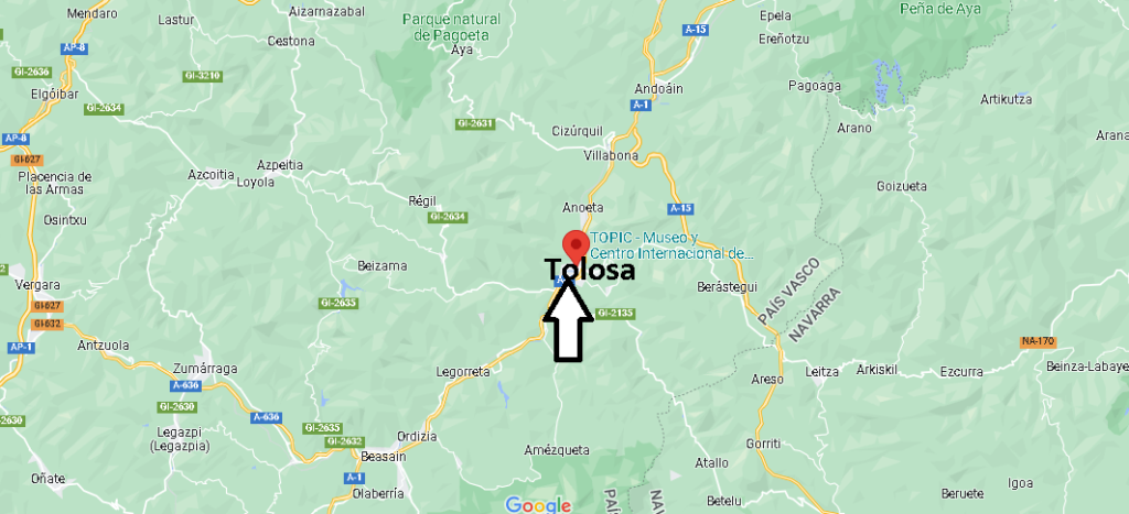¿Dónde se sitúa Tolosa
