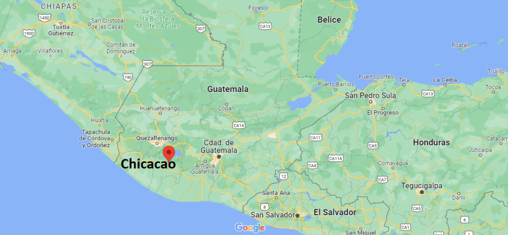 ¿Dónde está Chicacao Guatemala