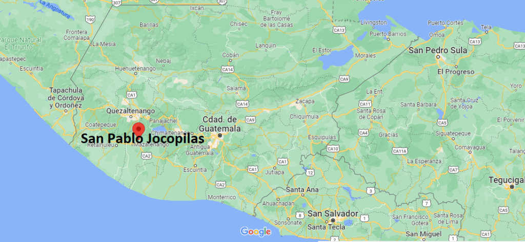 ¿Dónde está San Pablo Jocopilas Guatemala