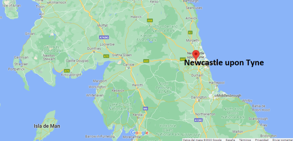 Dónde queda Newcastle upon Tyne