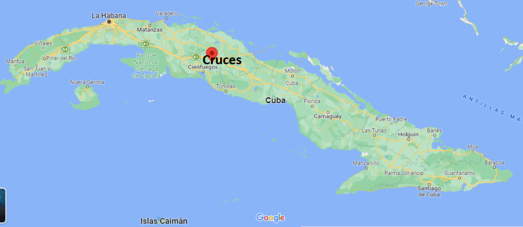 ¿Dónde está Cruces Cuba