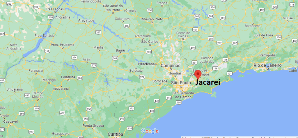 ¿Dónde está Jacareí Brasil