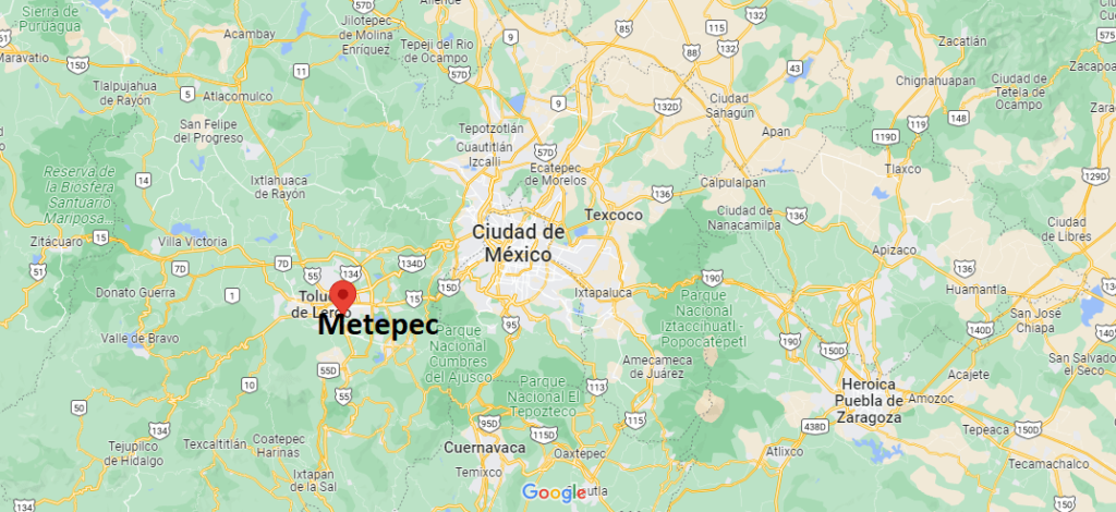 ¿Dónde está Metepec Mexico