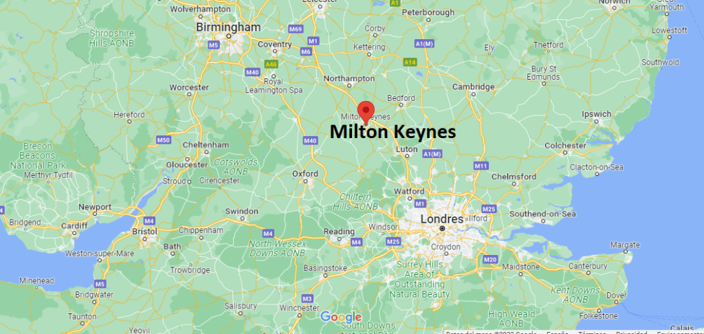 ¿Dónde está Milton Keynes