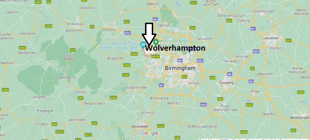¿Dónde está Wolverhampton