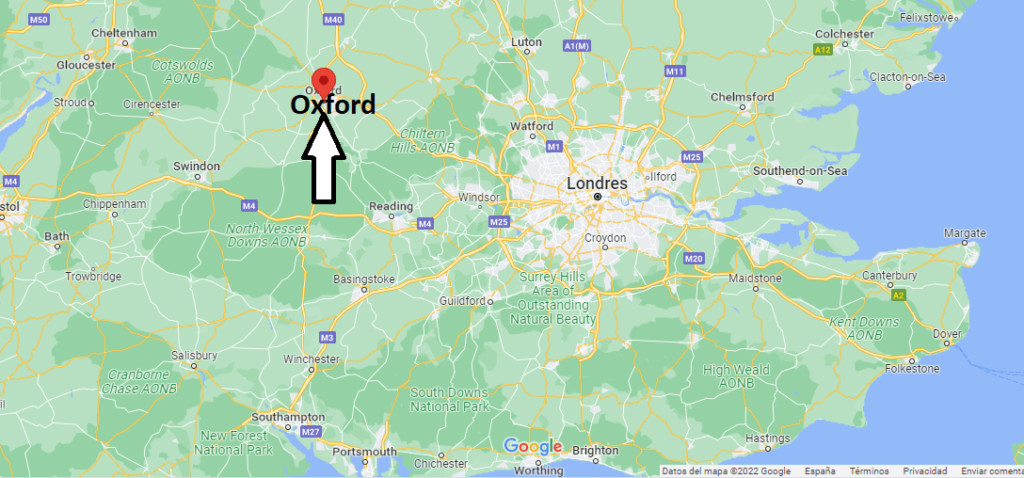 ¿Dónde está ubicada la ciudad de Oxford