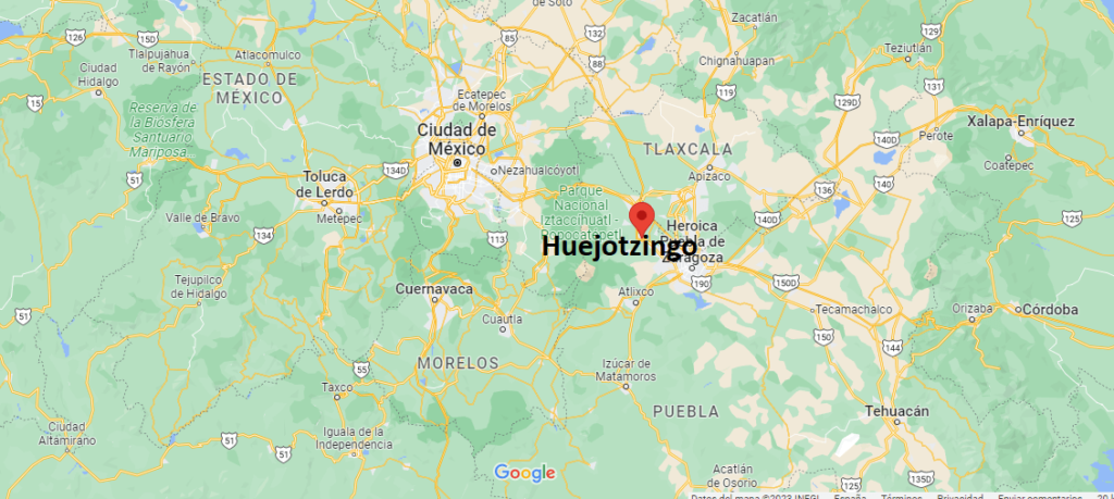 ¿Dónde está Huejotzingo Mexico